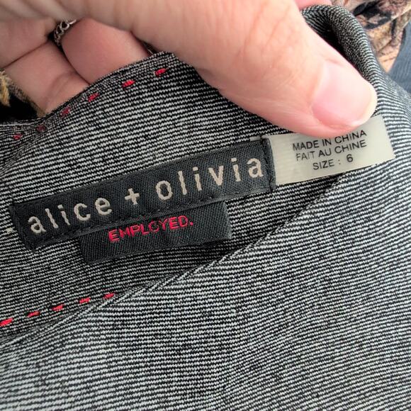 Alex and Olivia Employed Gray Peplum Career Dress - Sz 6 - Career Classy Capsule - Picture 5 of 8